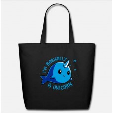 I M Basically A Unicorn Black Eco-Friendly Tote Bag